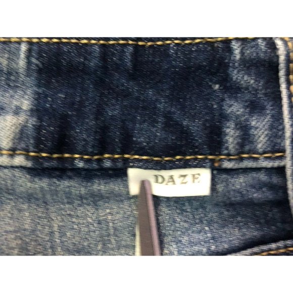 Daze Cropped Jeans Womens W26 Used Distressed - Picture 15 of 16